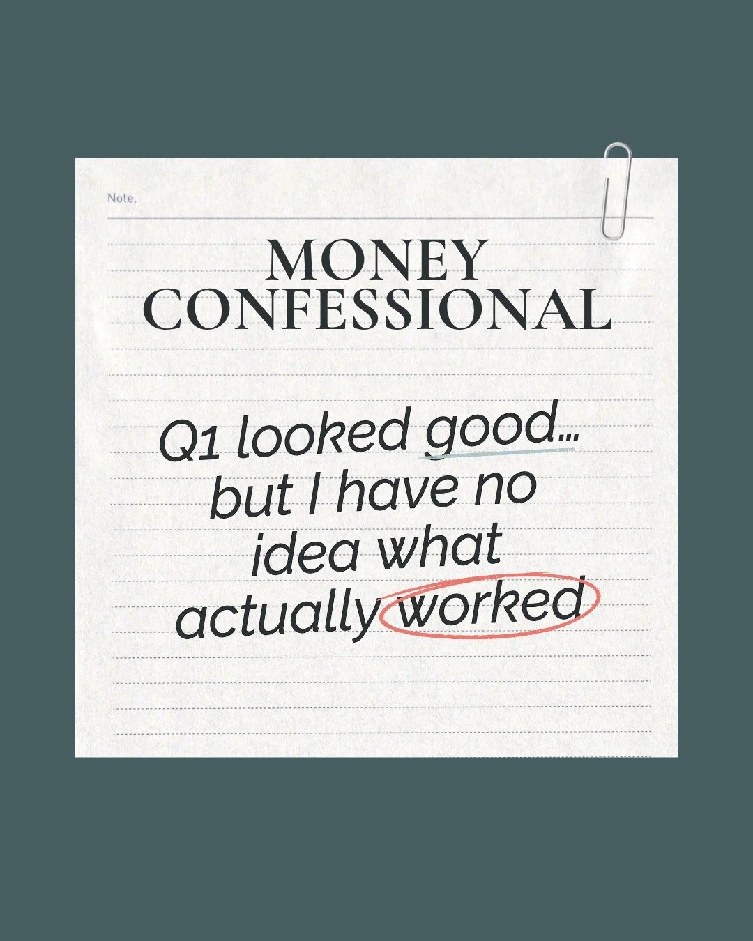 A strong Q1 can create a lot of confidence.

Revenue is up, activity is high, and on the surface, it looks like things are working.

But without clarity on what actually drove profit, it is difficult to know what to repeat, what to adjust, and where 