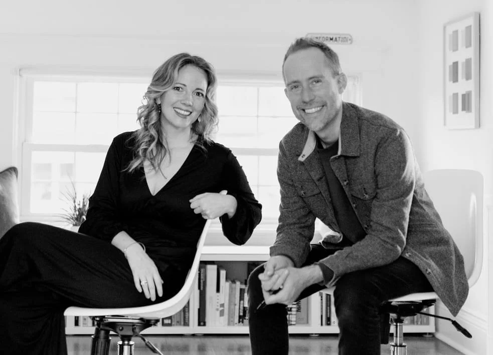 Gwen Sparks Sullivan and Ryan Sullivan, co-founders of sparks+sullivan and designers of the Washington Park logo