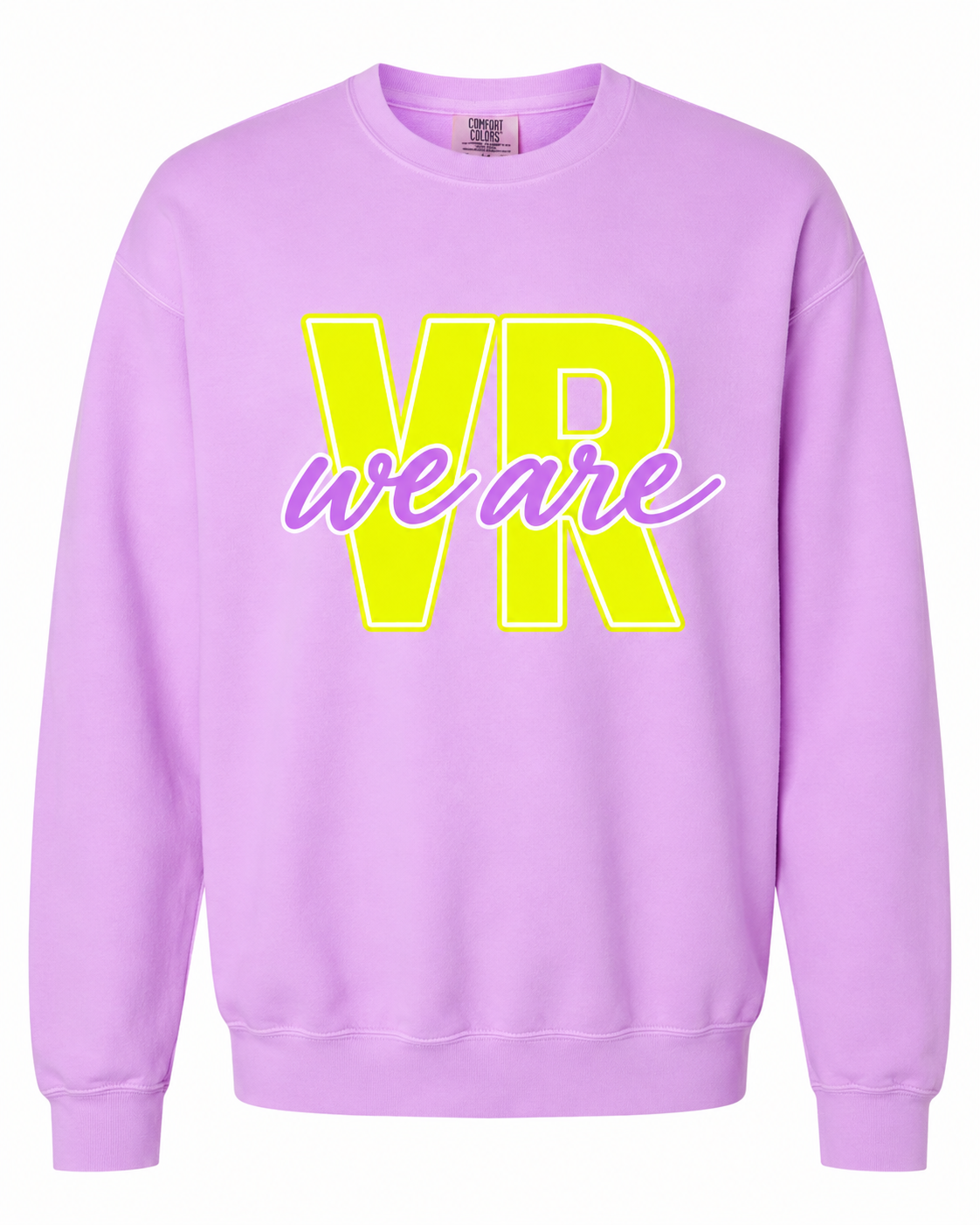 neon violet we are vr sweatshirt.png
