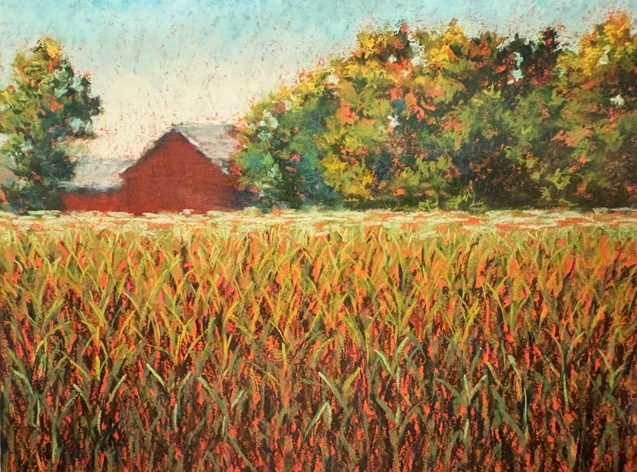 The Barn with the Field, 20"x24"