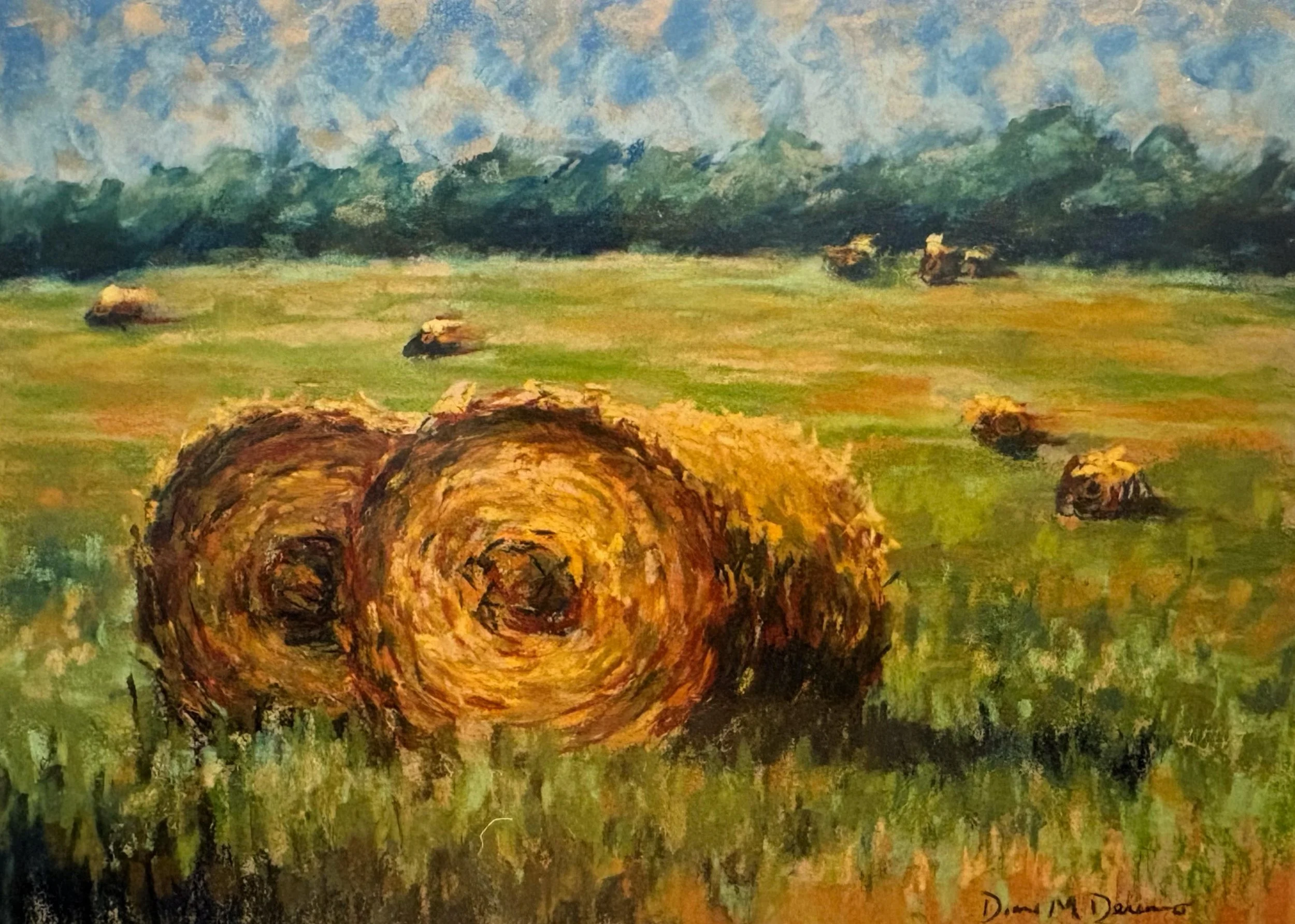 Haybales Two, 18"x24"