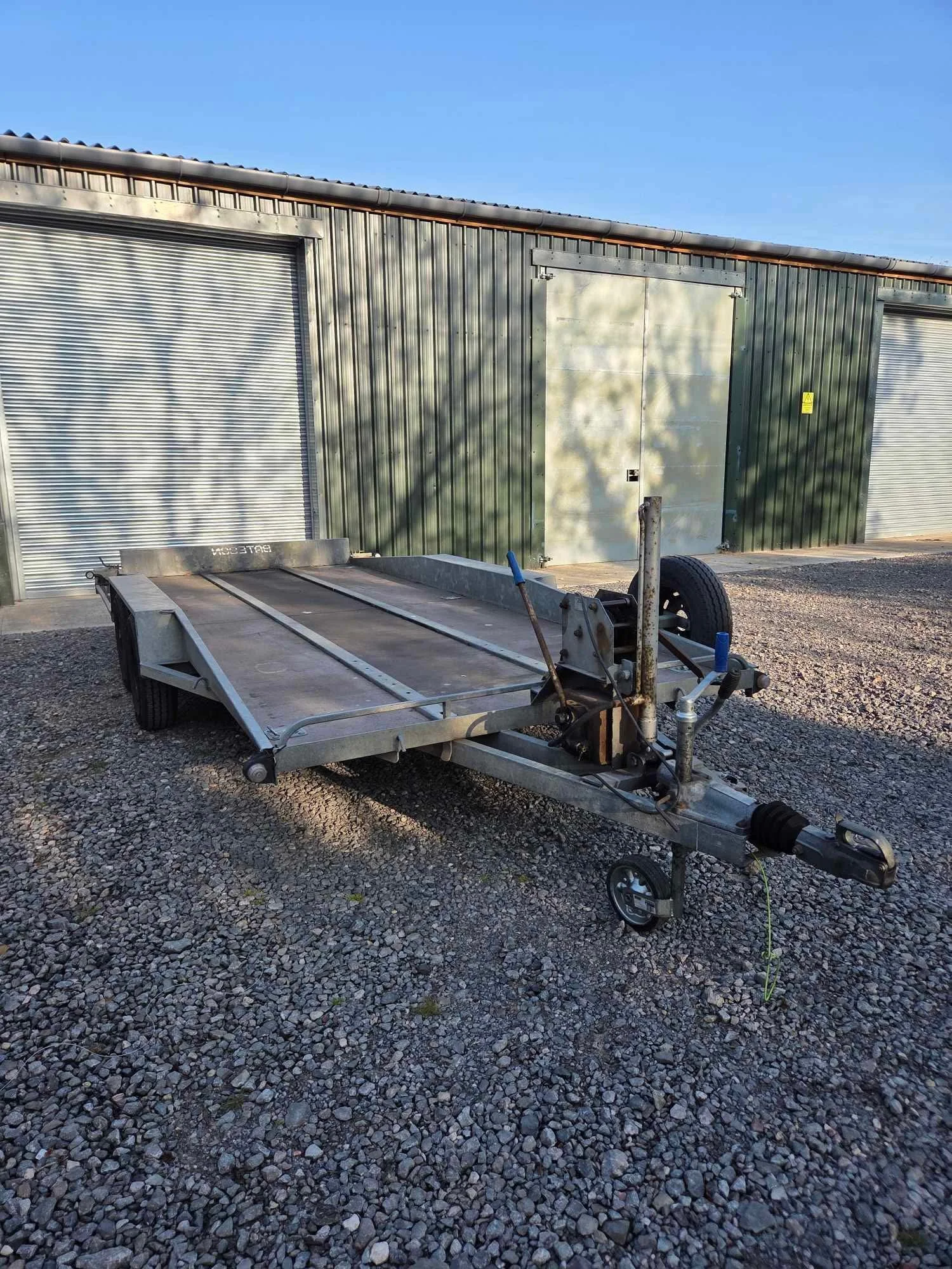 Bateson Twin Axile Tilt Transport Trailer hire North Somerset and Shepton Mallet