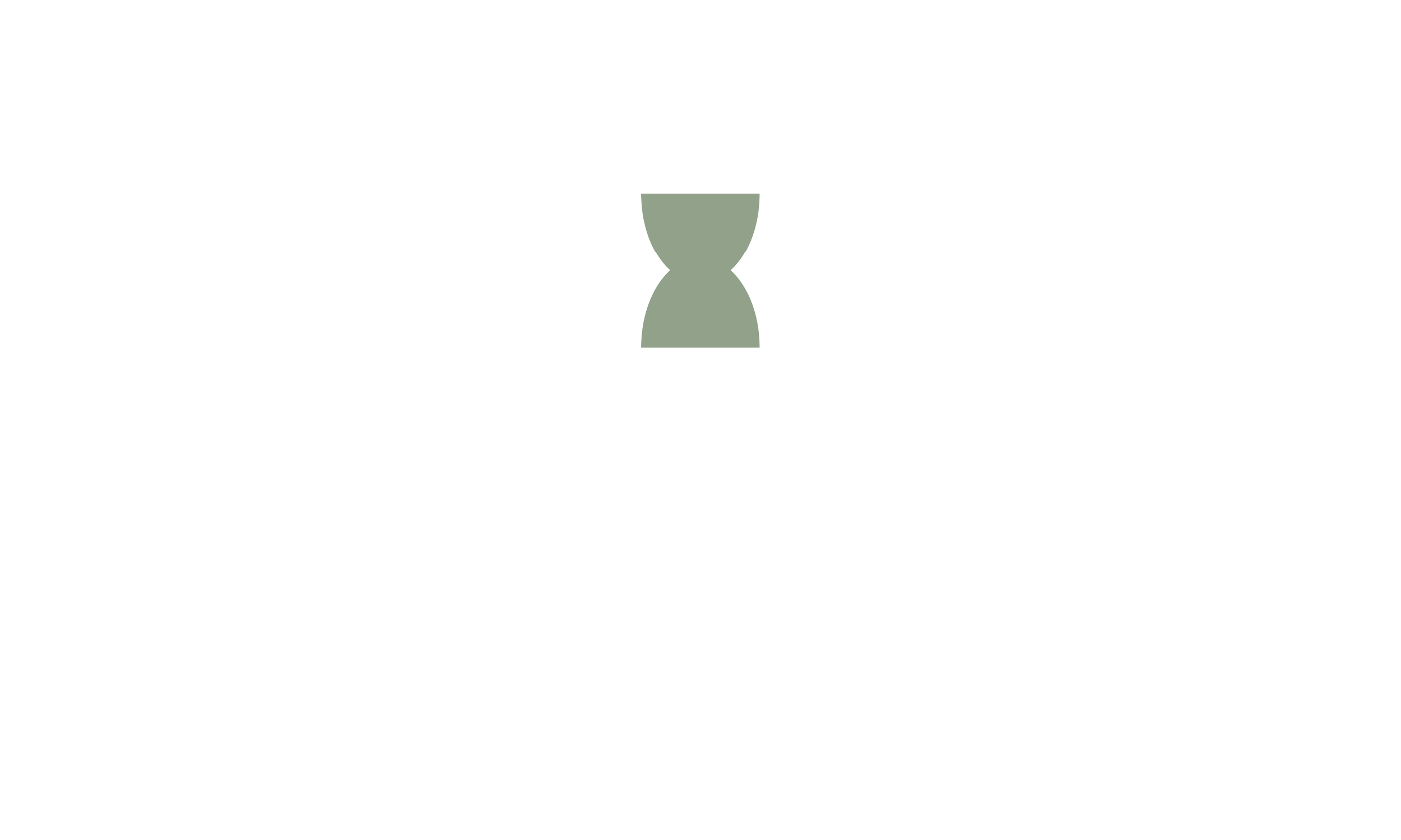 Graphic with a gray atomic symbol icon and white text on a black background saying, 'Physicians and healers merging longevity science, somatic intelligence, and spirituality.'