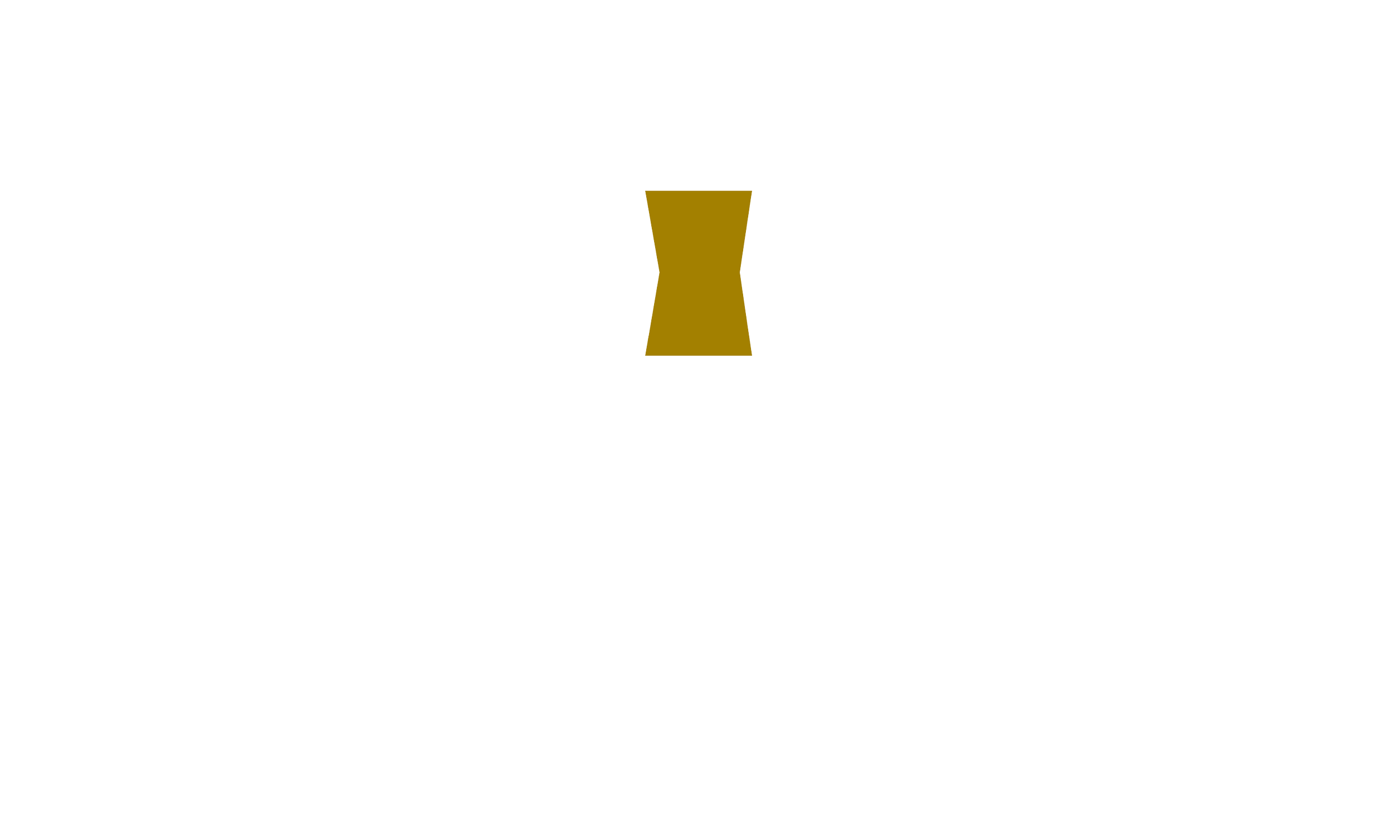 Graphic with a black background displaying a stylized gold hourglass at the top, and white text below stating, "VCs and investors bringing taste, integrity, and relationship back to venture."