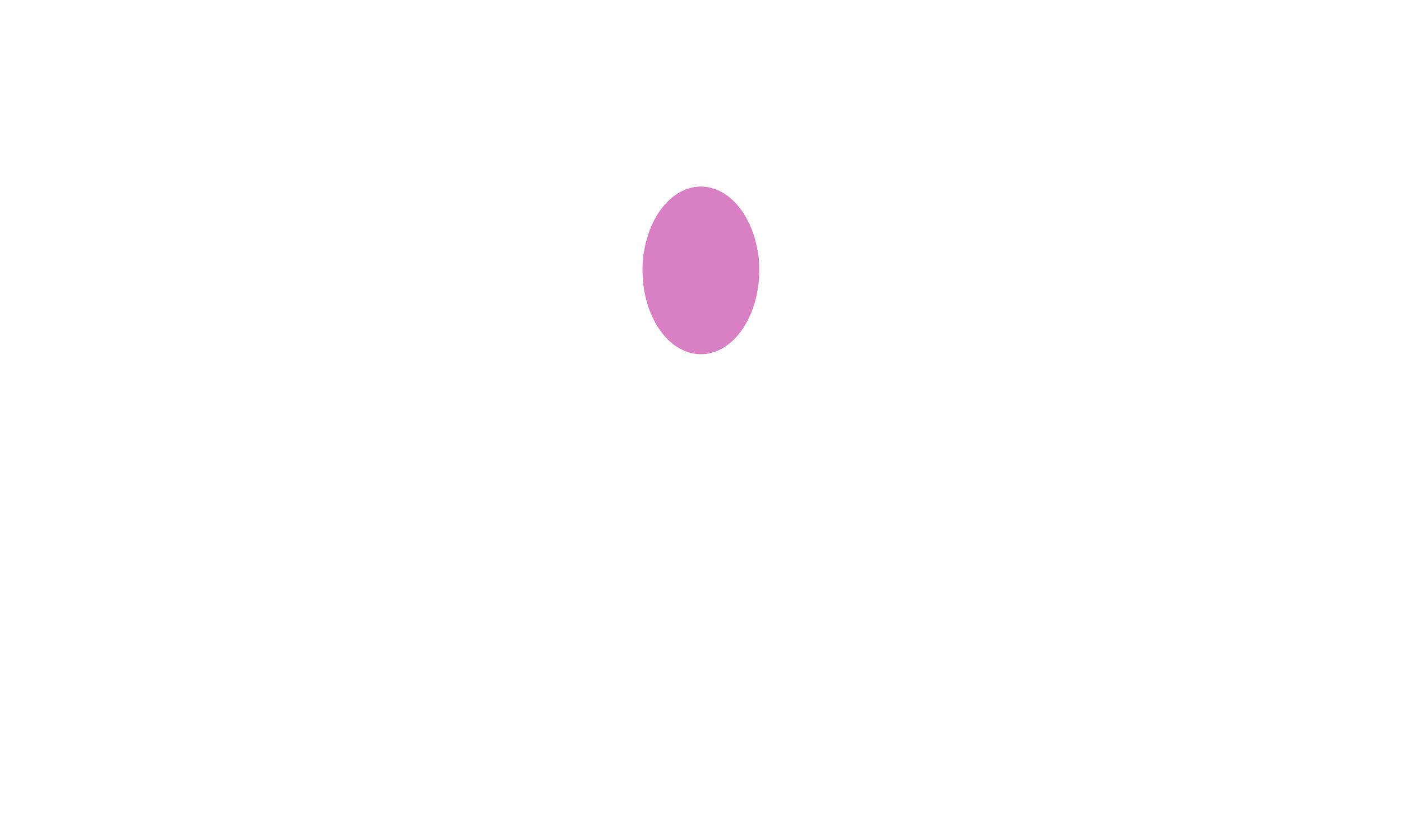 Black background with a purple oval at the top center and white text that reads, "A DTC founder turned nonprofit leader reimagining food access in America."