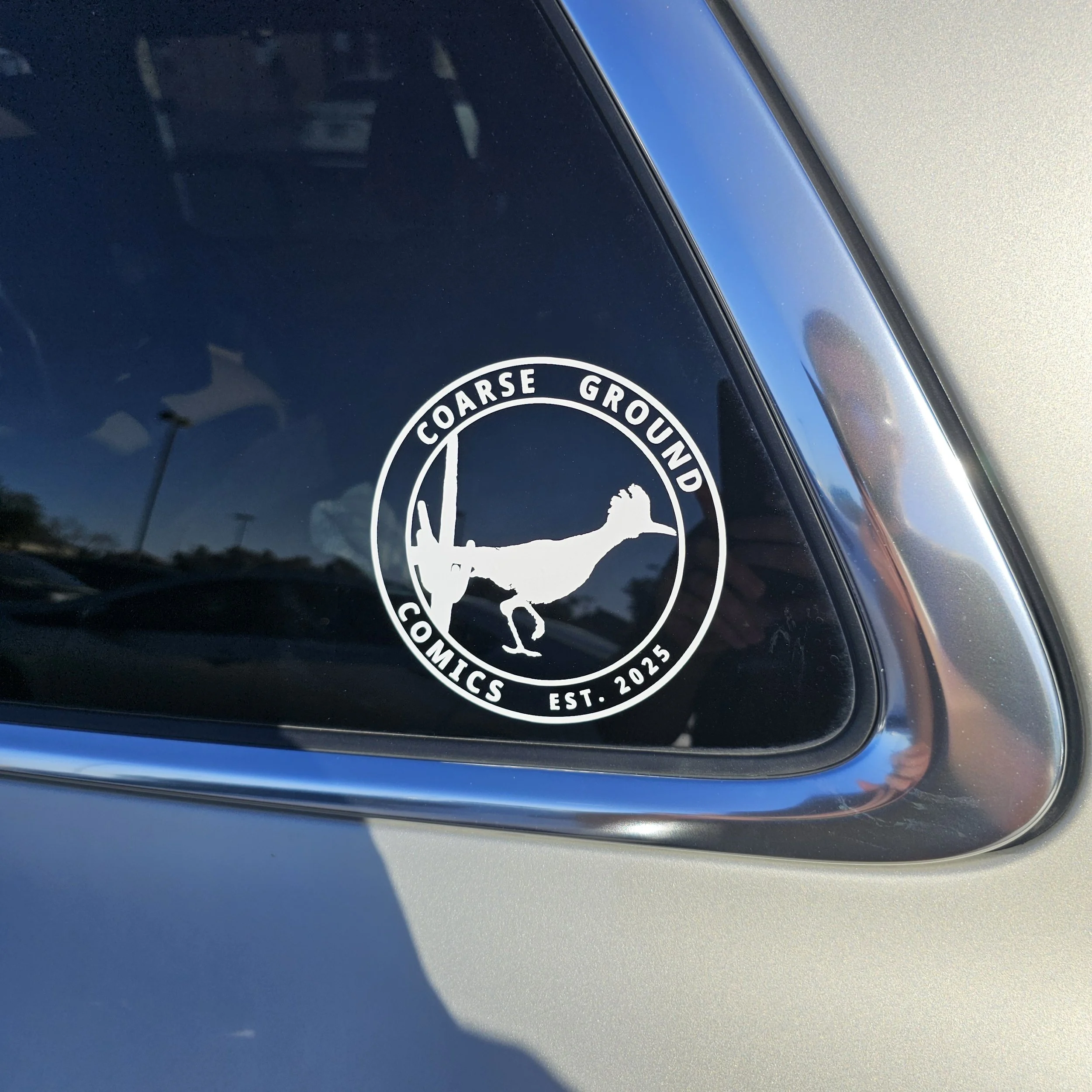 Coarse Ground Comics Logo Car Sticker