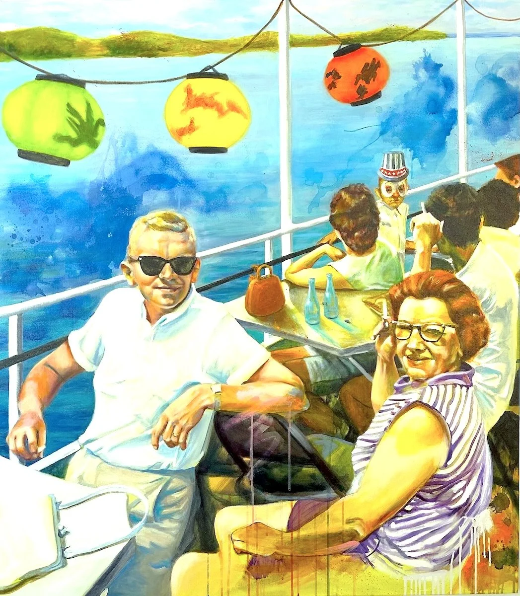 Next Day After the Nite Before, 2026, acrylic on canvas, 48 x 42 inches