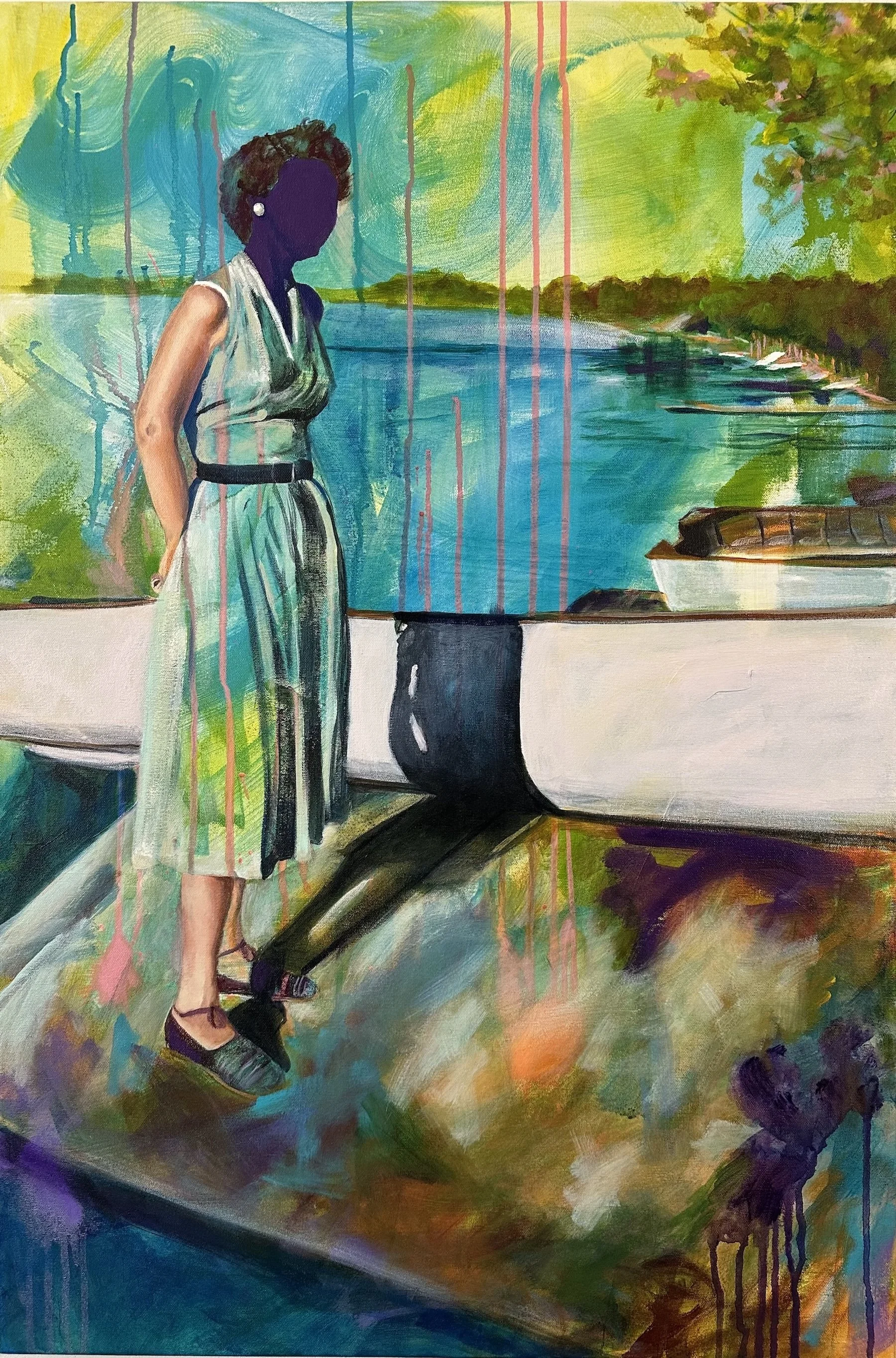Untitled, 2026, Acrylic on canvas, 24 x 36 in.