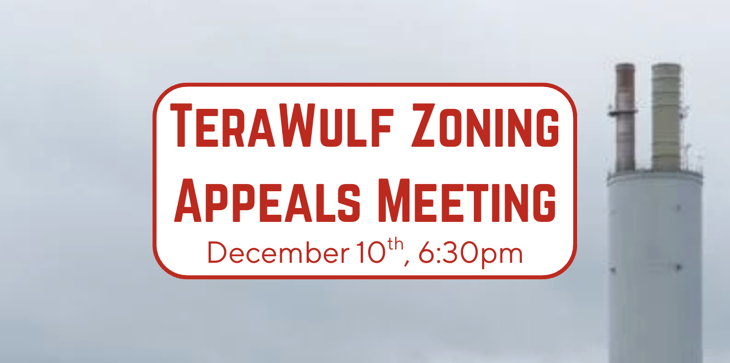 TeraWulf Zoning Appeals Meeting