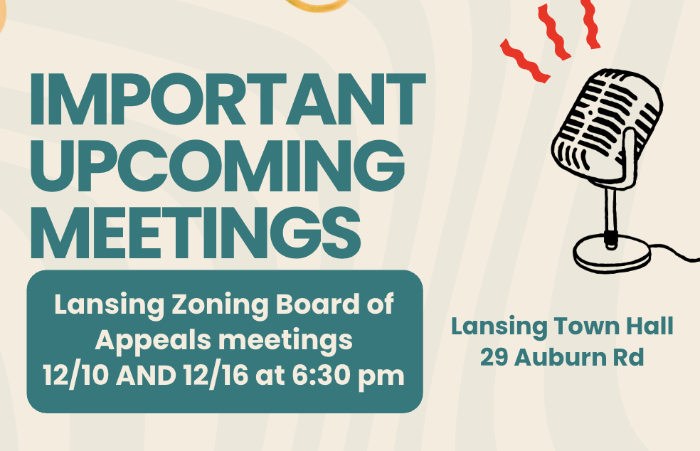 Upcoming Zoning Board of Appeals Meetings: Show Up, Wear Red!