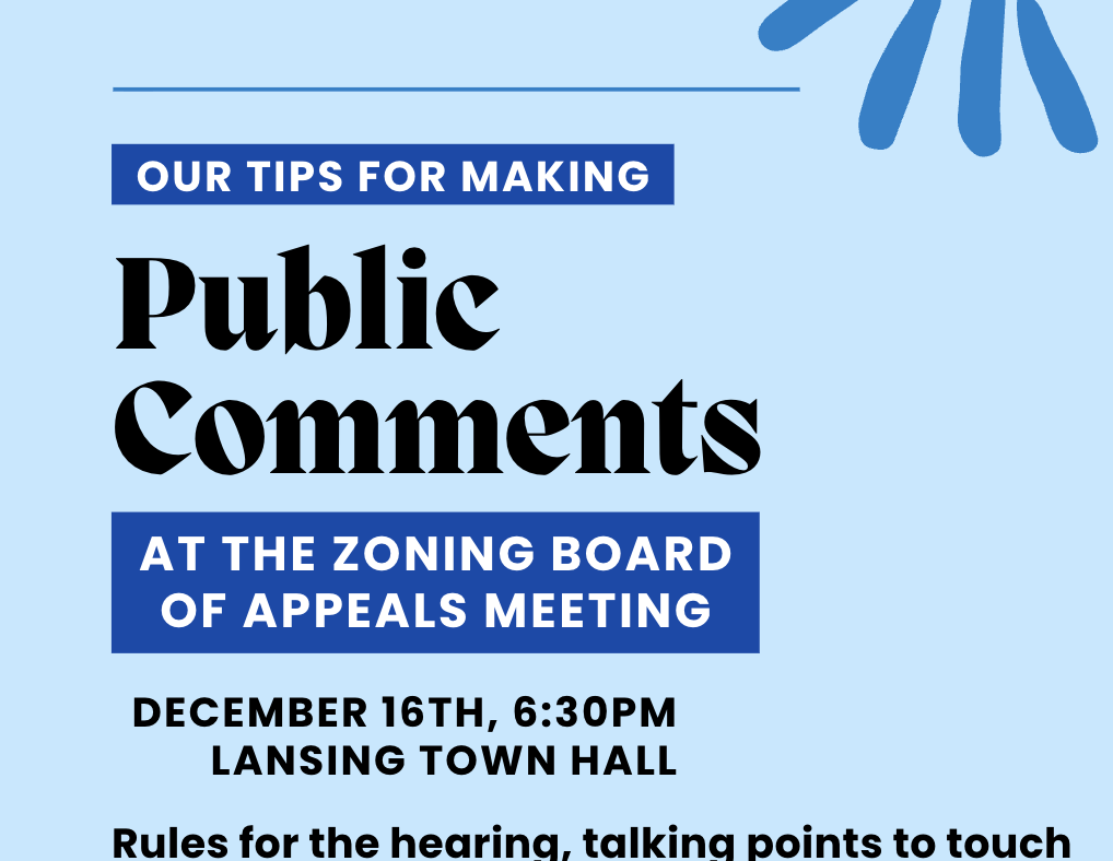 Our Tips For Making Public Comments At the Zoning Board of Appeals Meeting