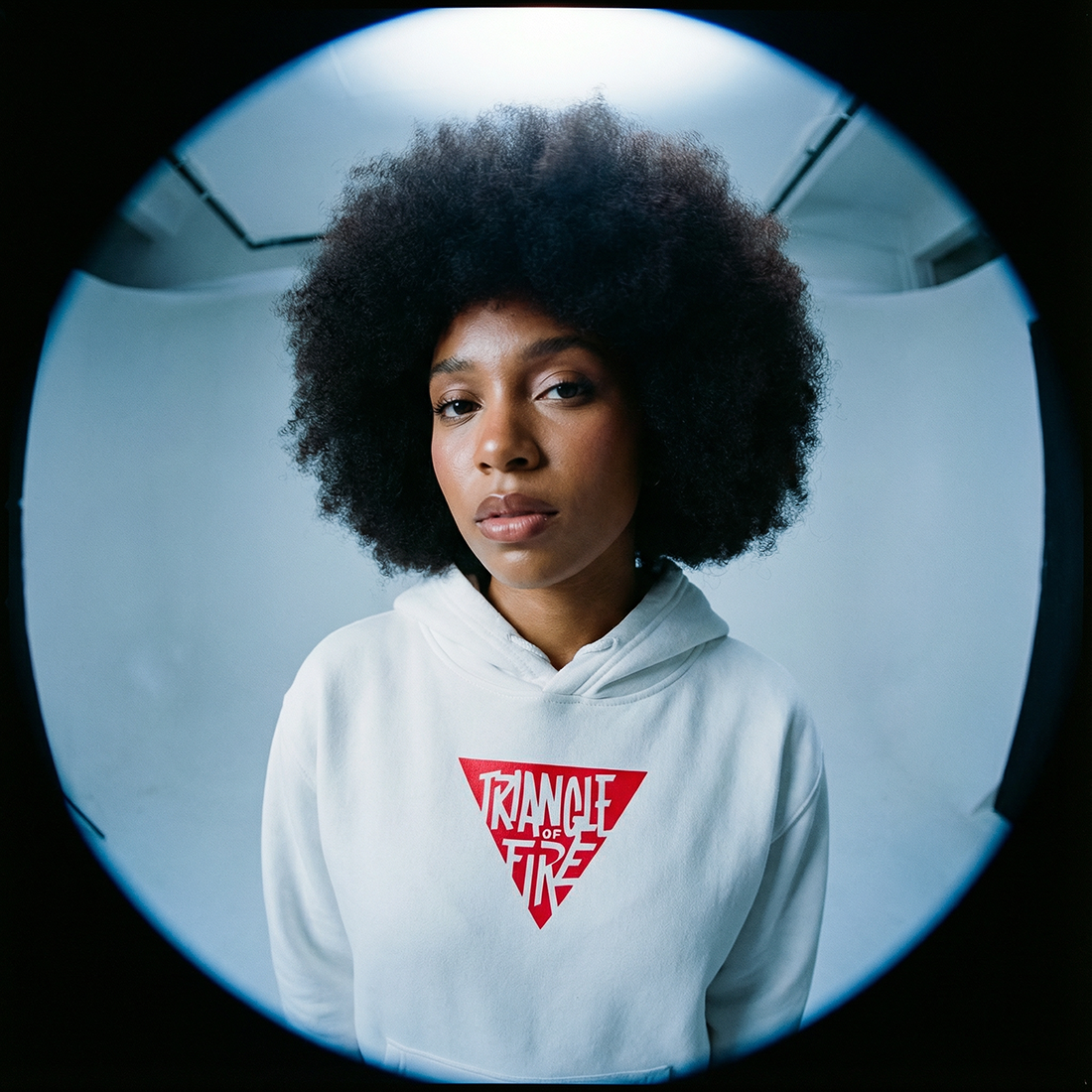 TRIANGLE OF FIRE - Oversize Fleeced Hoodie