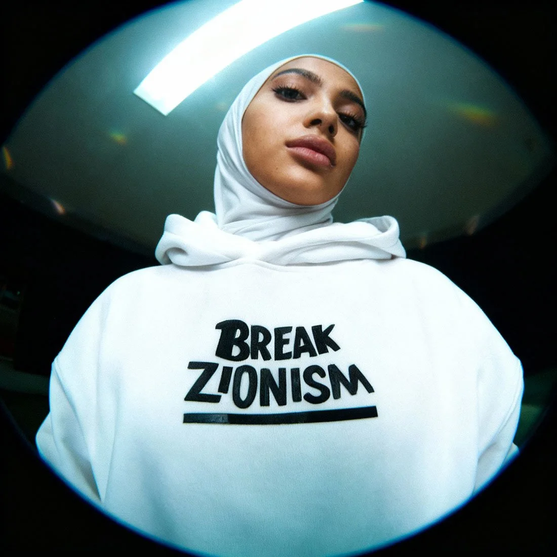 BREAK ZIONISM - Oversize Fleeced Hoodie