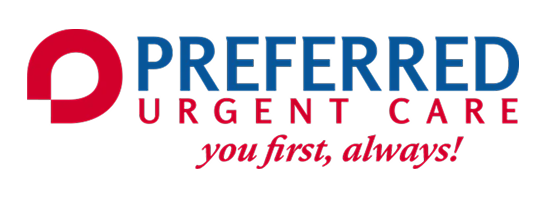 Preferred Urgent Care logo with the slogan "you first, always!"