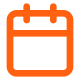 An orange calendar icon with a simple grid design.