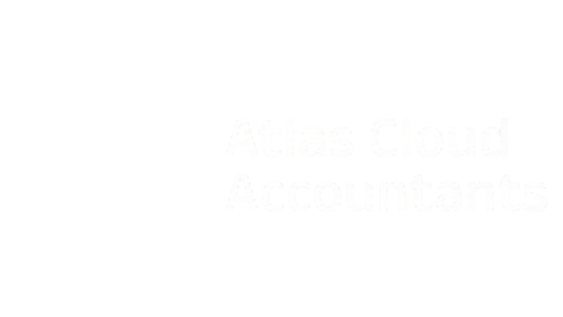 Atlas Cloud Accountants logo, white.