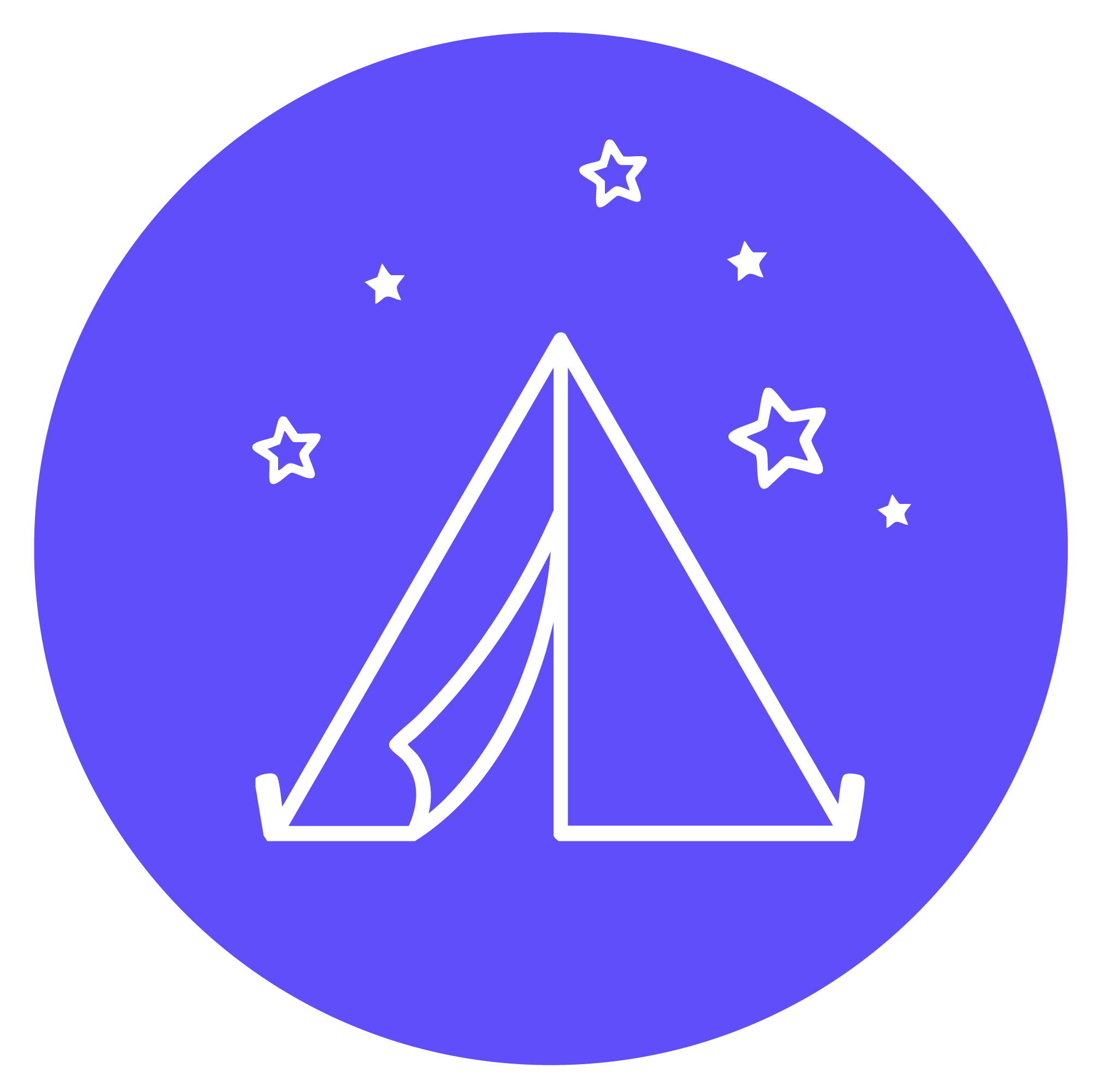 luxury camping holiday with friends