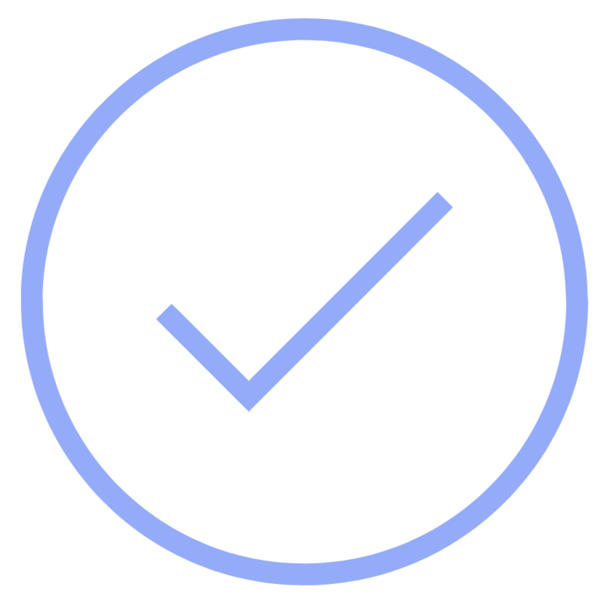 Clock icon with a check mark indicating completion or approval.