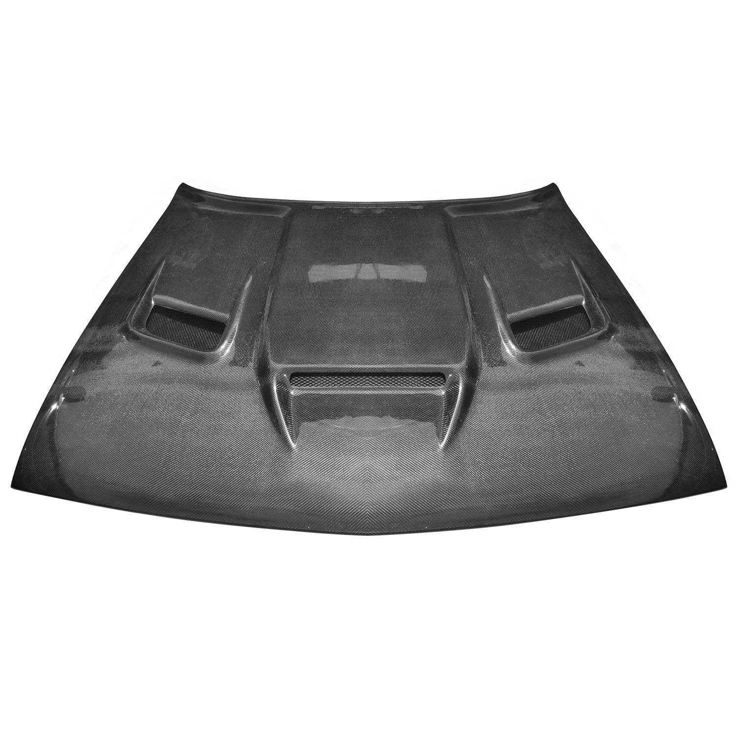 Vicrez Carbon Fiber Hellcat Hood w/ Vent Scoop vz102501 | Dodge Challenger 2008-2021
