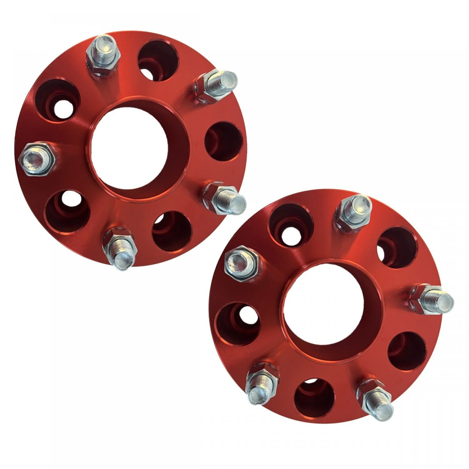 Vicrez 2 inch Red Wheel Spacer Pair | 5x127 Hubcentric Forged Spacers vzn123912
