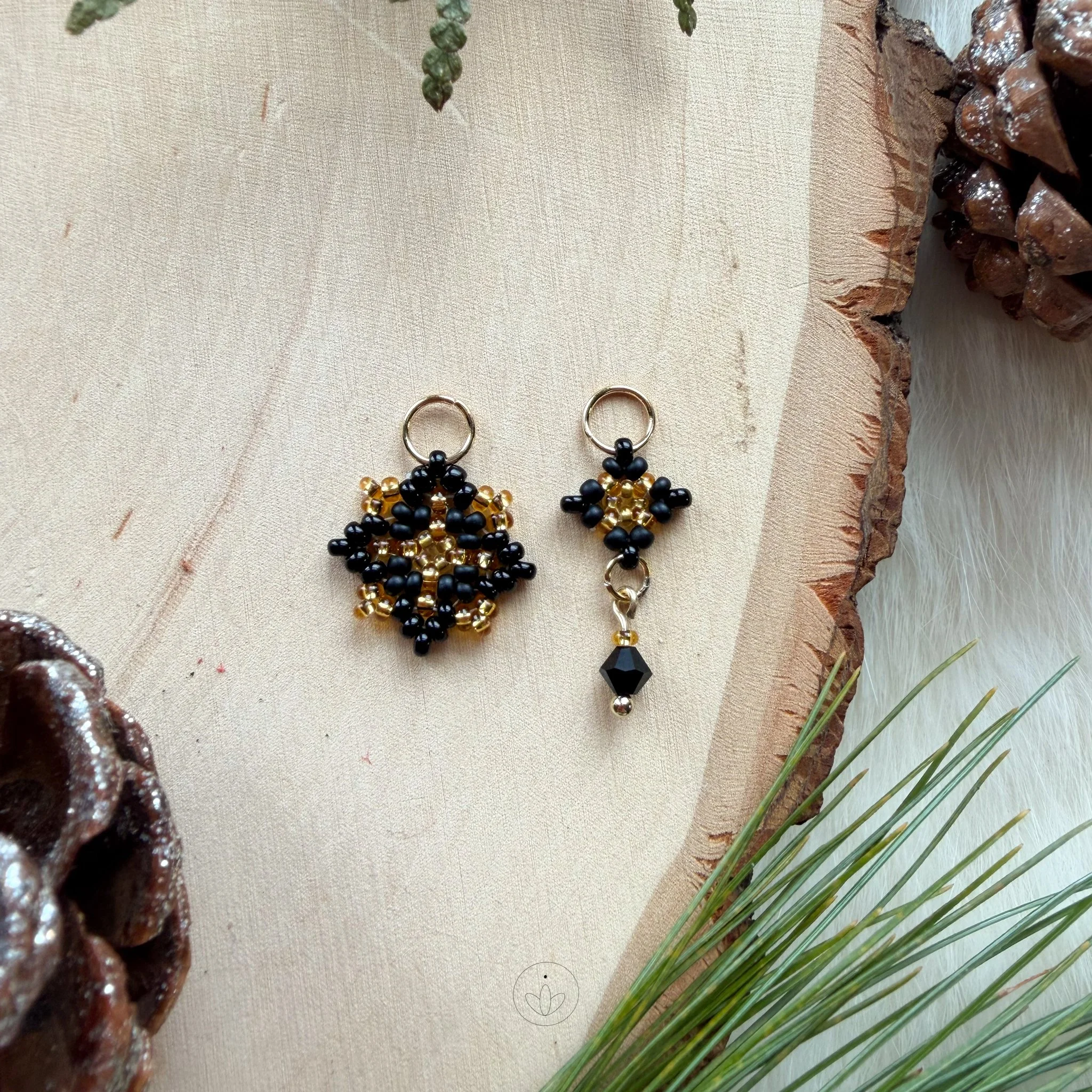 Gold charms black and gold mix.jpg