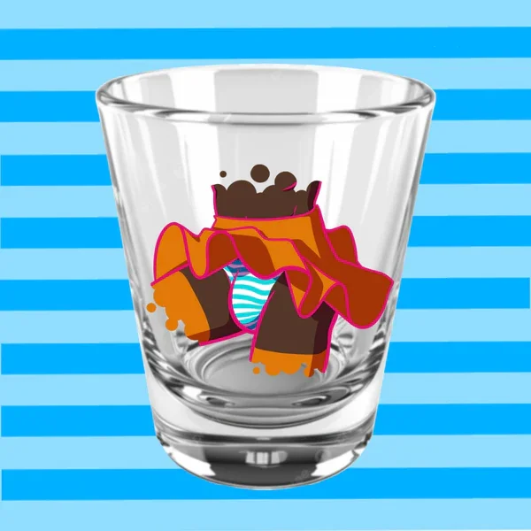 Orange Panty Shot Glass