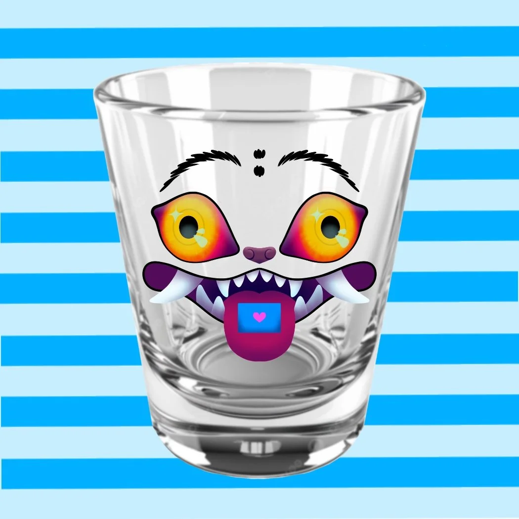 Derpy Tiger Shot Glass