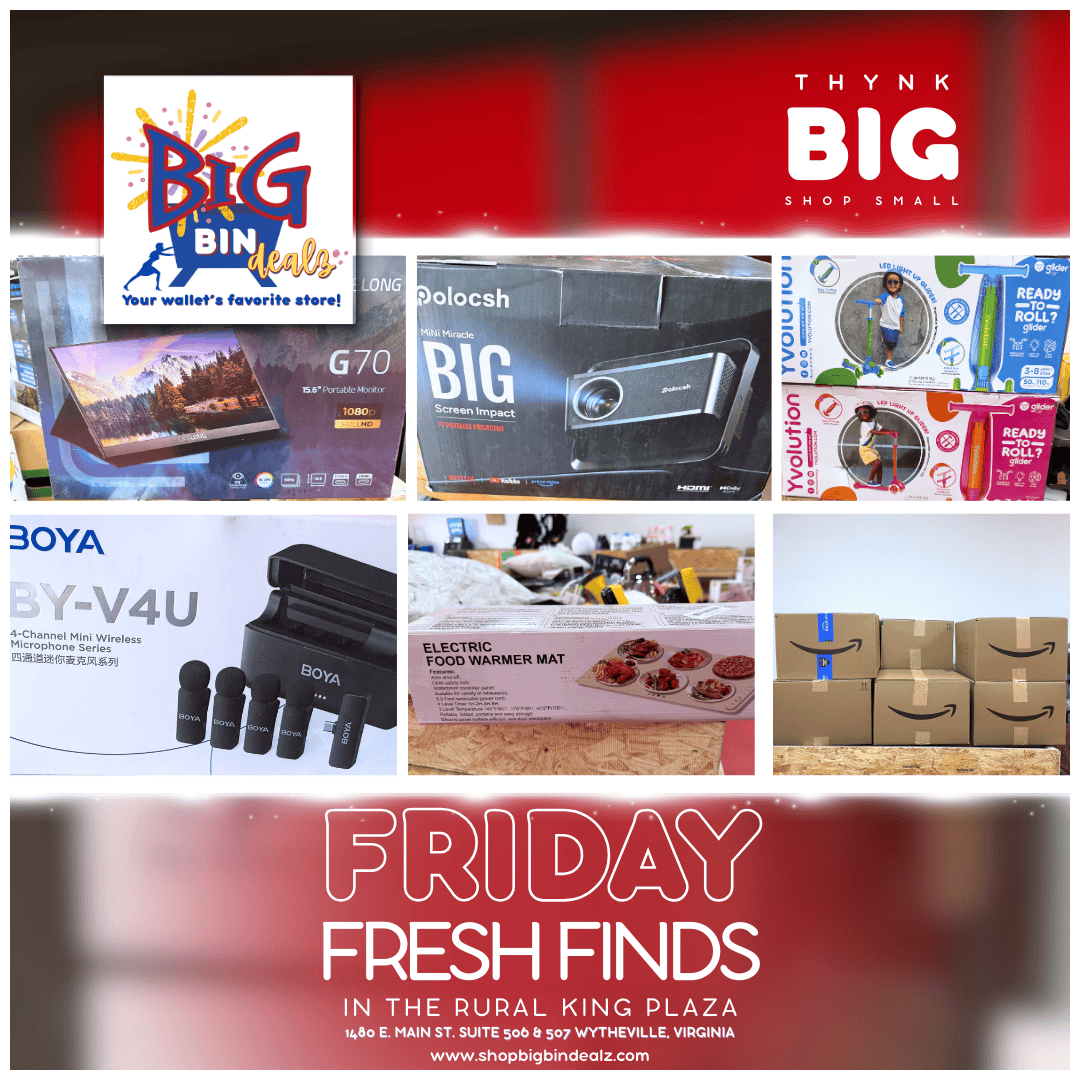 big bin dealz friday fresh finds examples of merchandise_
