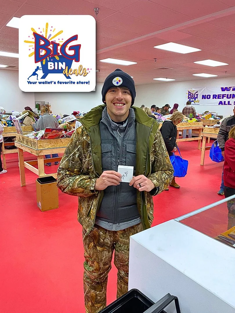 a customer scored a big deal at Big Bin Dealz when he discovered AirPods for ONLY $10