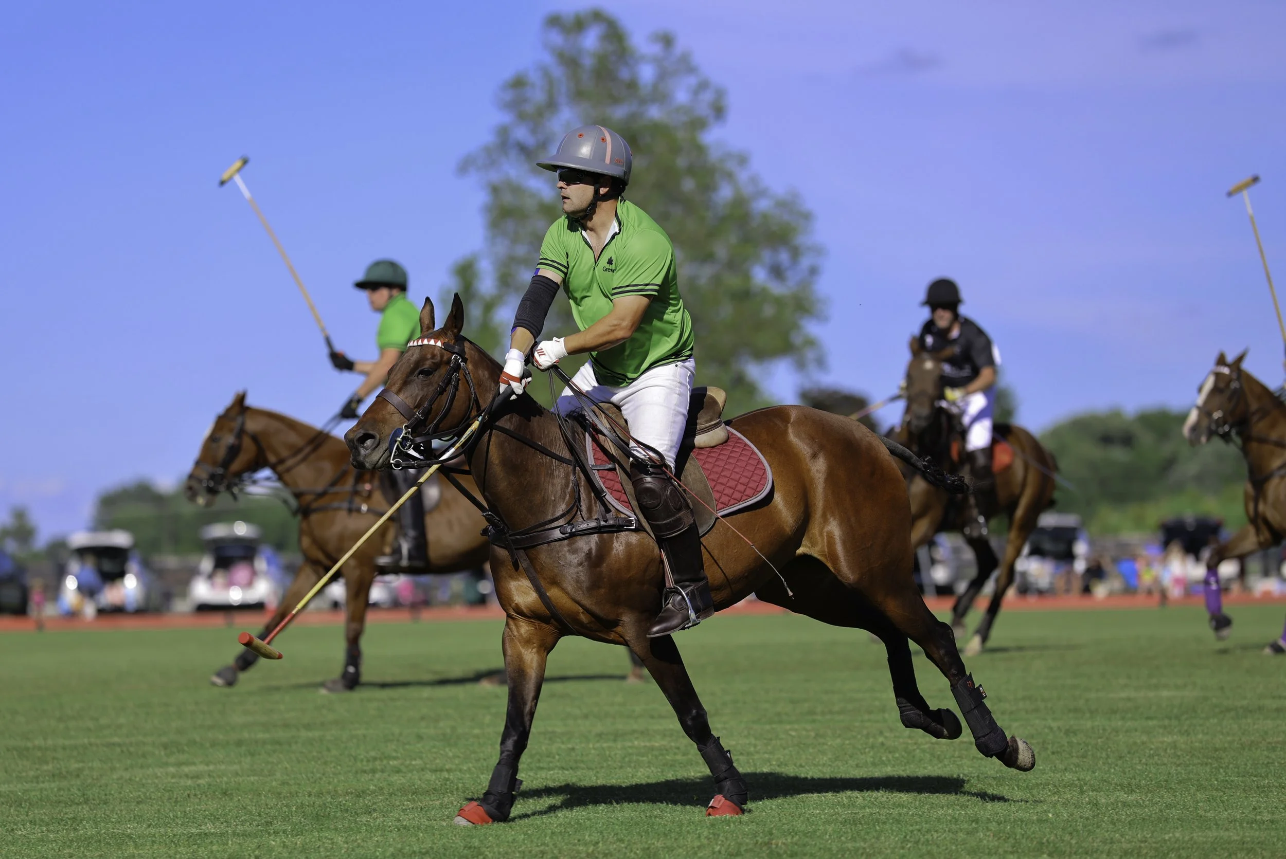 American Polo Player at Polo Match at Hickory Hall Polo Club - Equestrian Photography