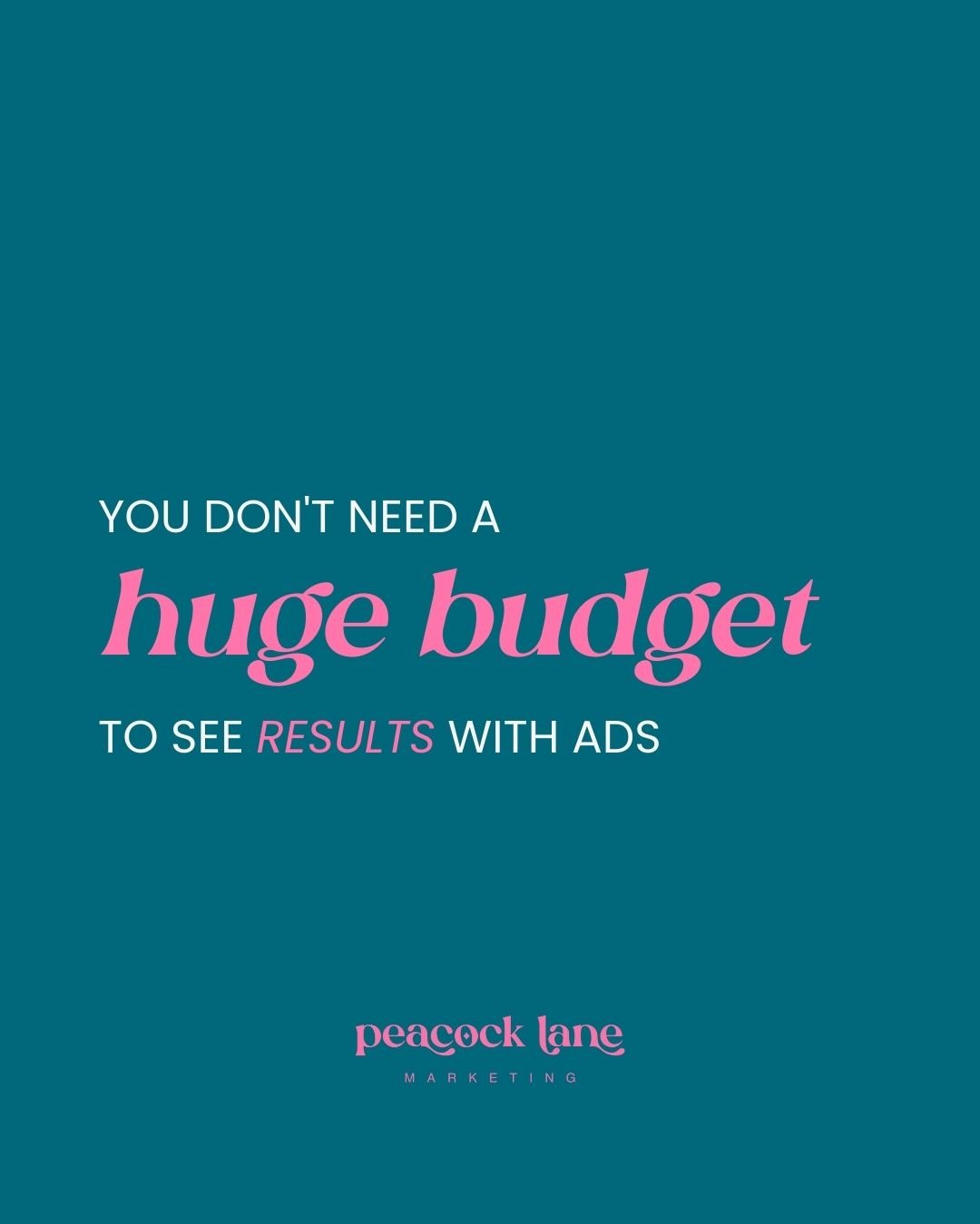 Myth: &ldquo;Ads only work if you spend thousands.&rdquo;
Truth: You can start small 💡

The key isn&rsquo;t the budget: it&rsquo;s the strategy.

Start with what&rsquo;s already working organically, then put ad spend behind it.

👉 Save this as your
