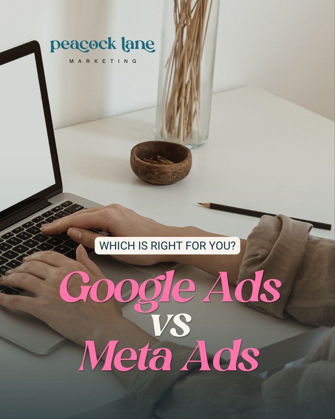This is the question I get asked alll the time by small business owners:
"Should I be running Google or Facebook ads?"

The honest answer? It depends. But here's a quick way to think about it 👇

🔍 Google Ads = intent. People are actively 