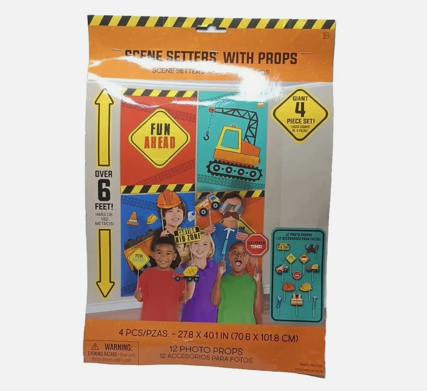 Construction Zone Party Scene Setter Kit