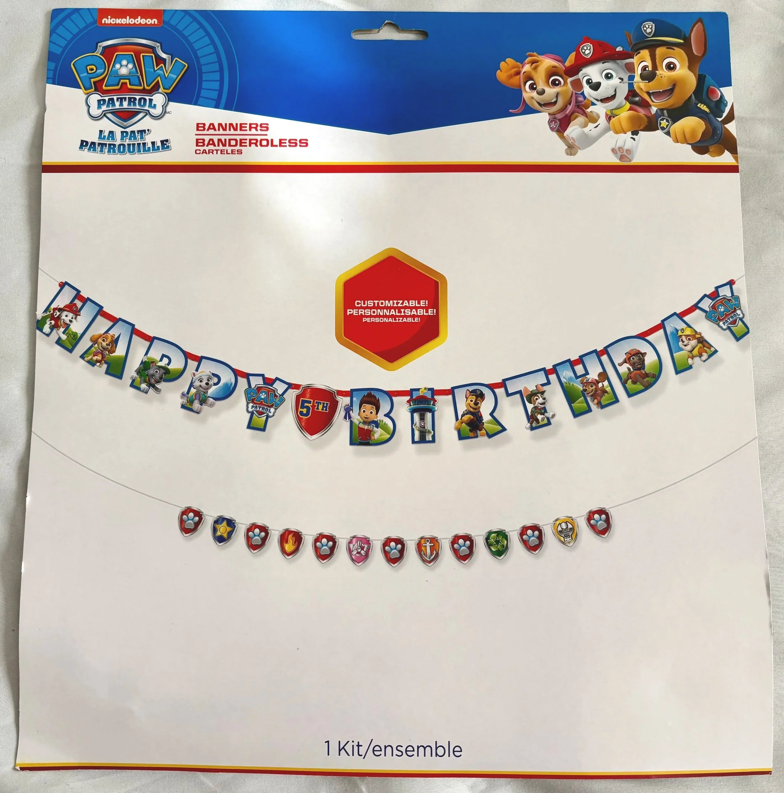 Paw Patrol Jumbo Letter Banner