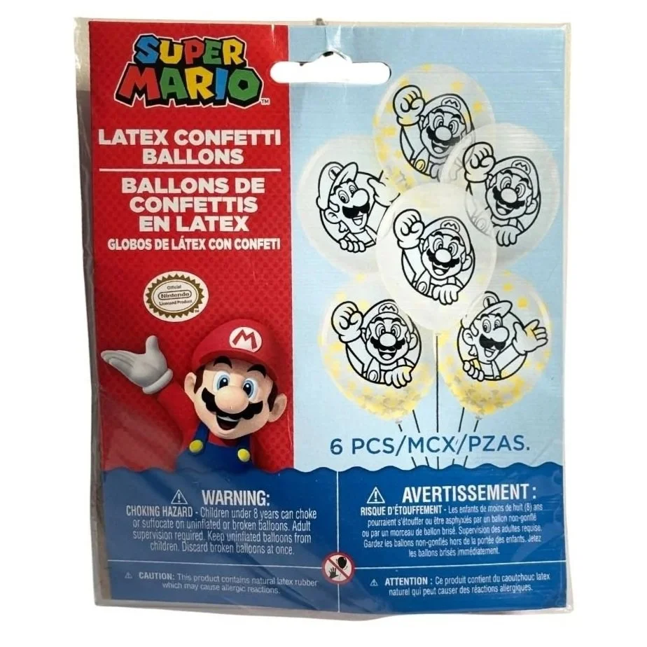 Super Mario Confetti Balloons