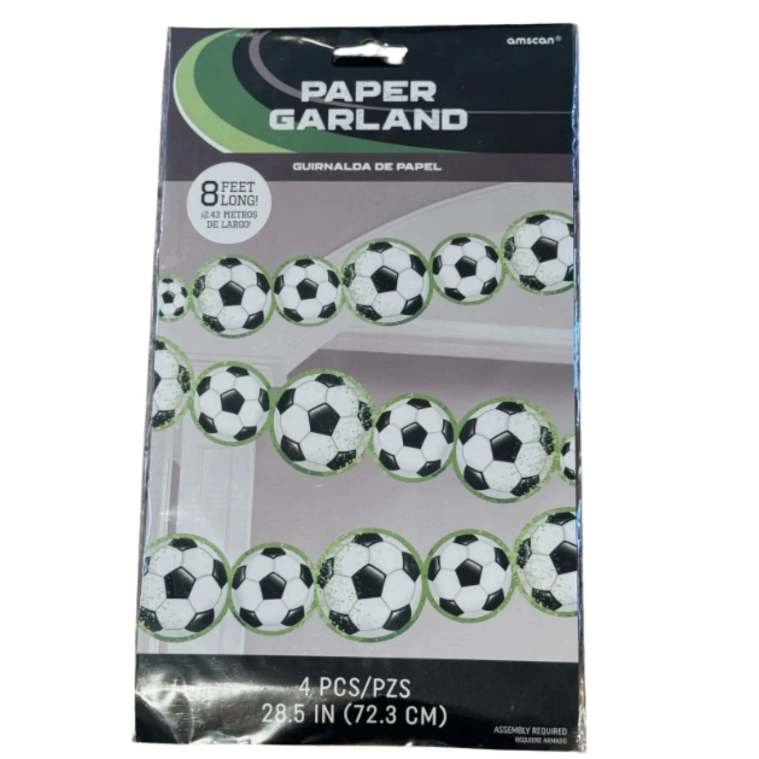 Soccer Paper Garland