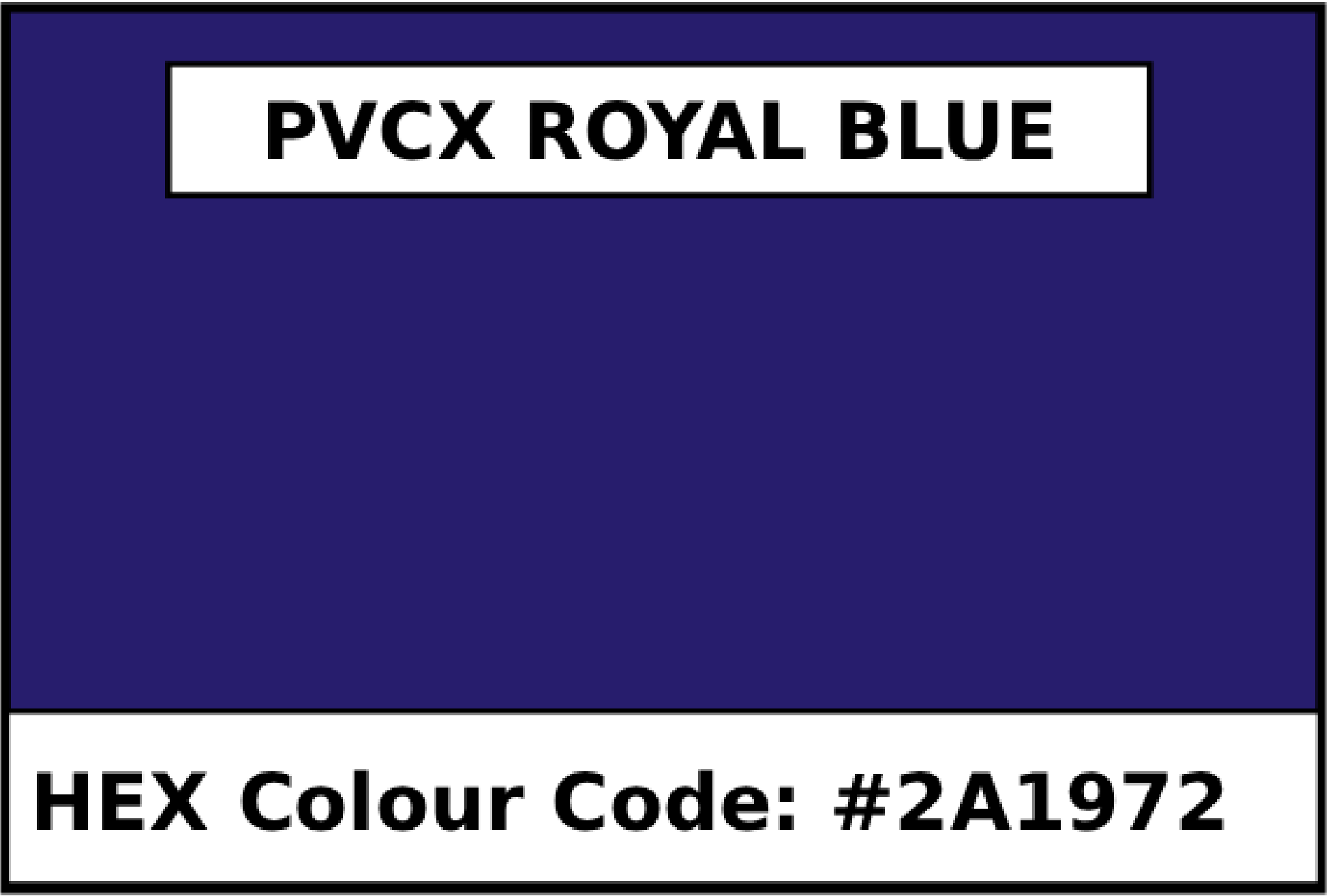 PVC X | Royal Blue