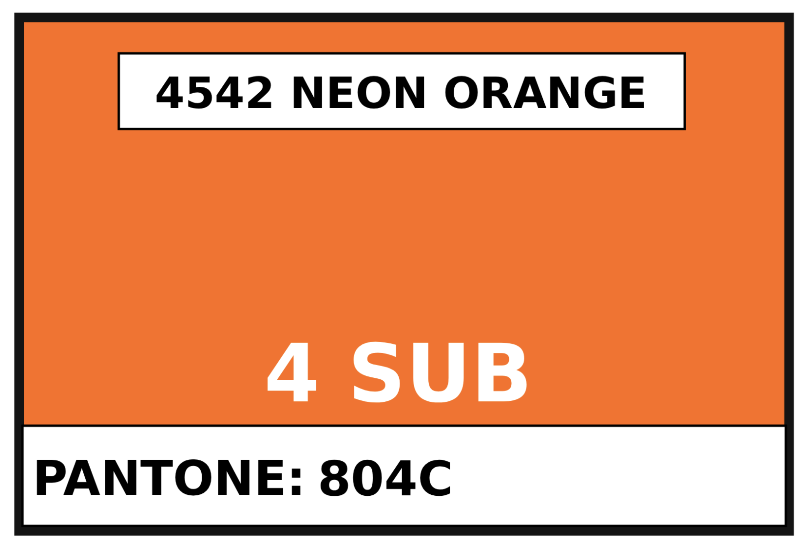 Blockout Soft Neon Orange