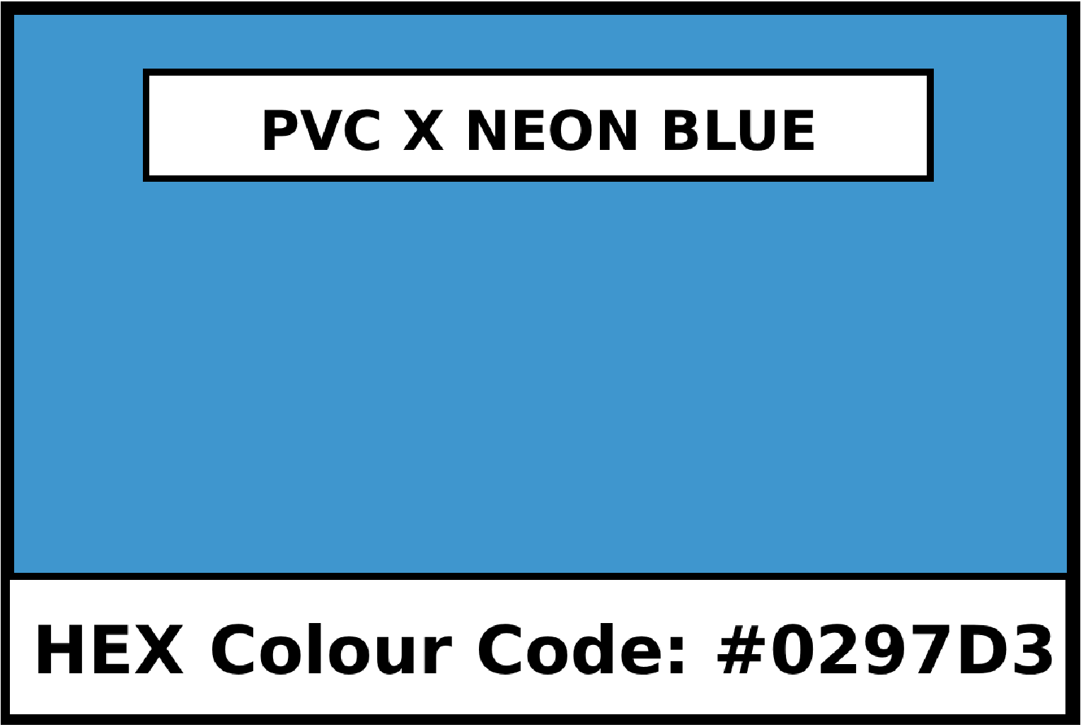PVC X | Neon Blue