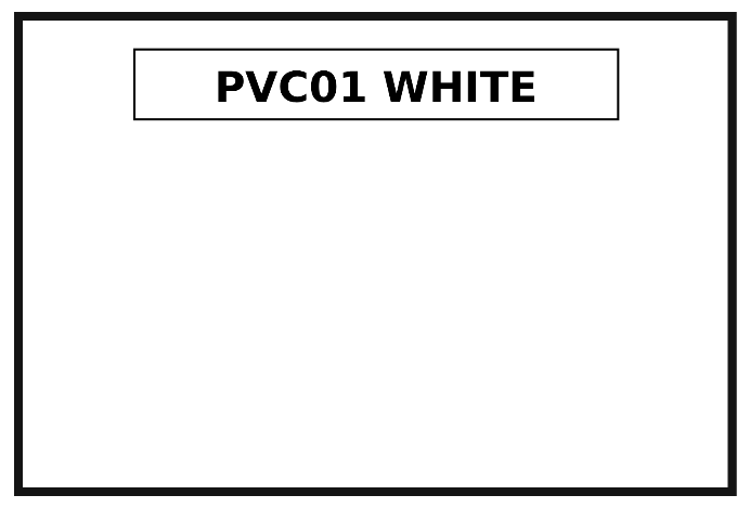 PVC X White