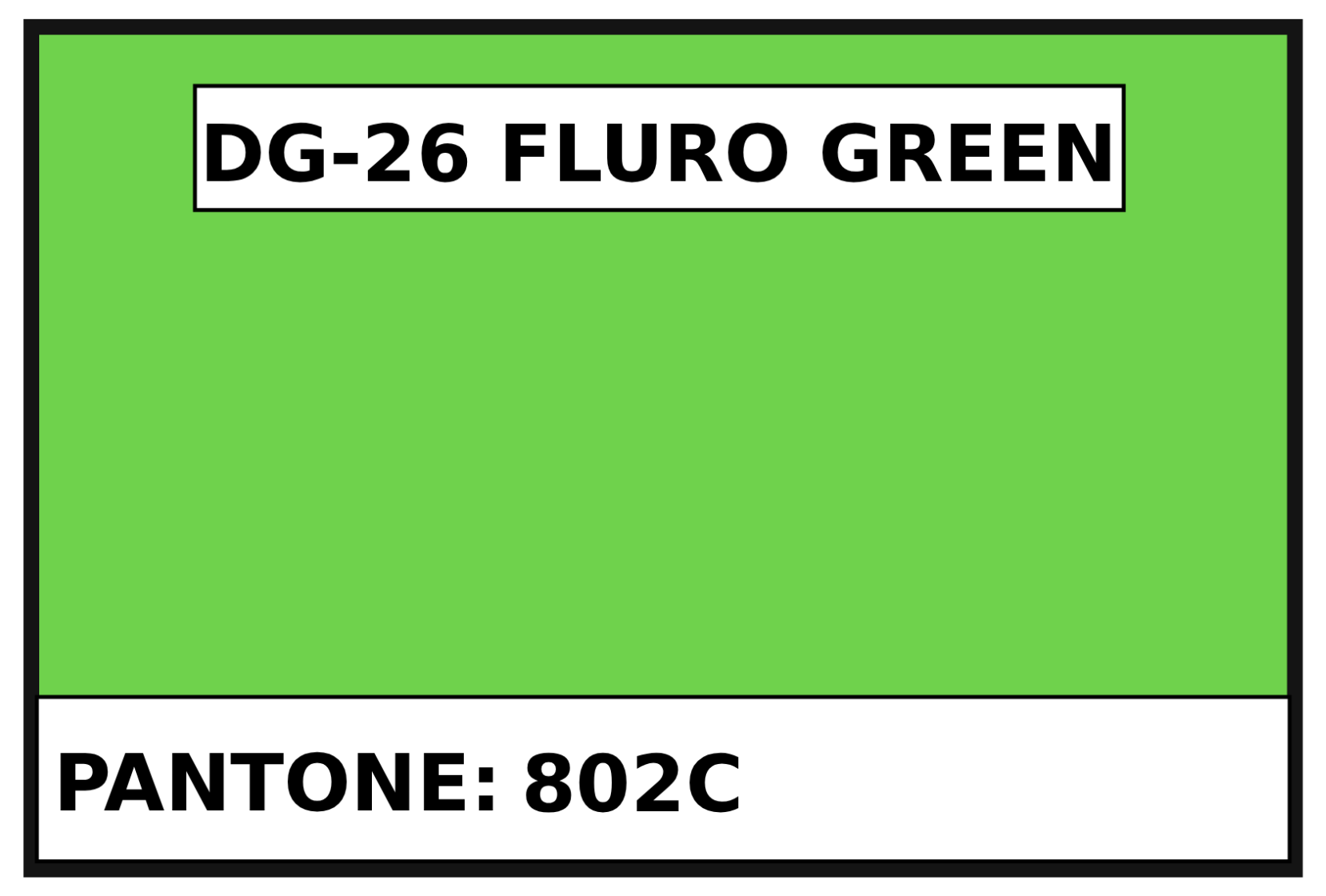 Day Glo Fluro Green