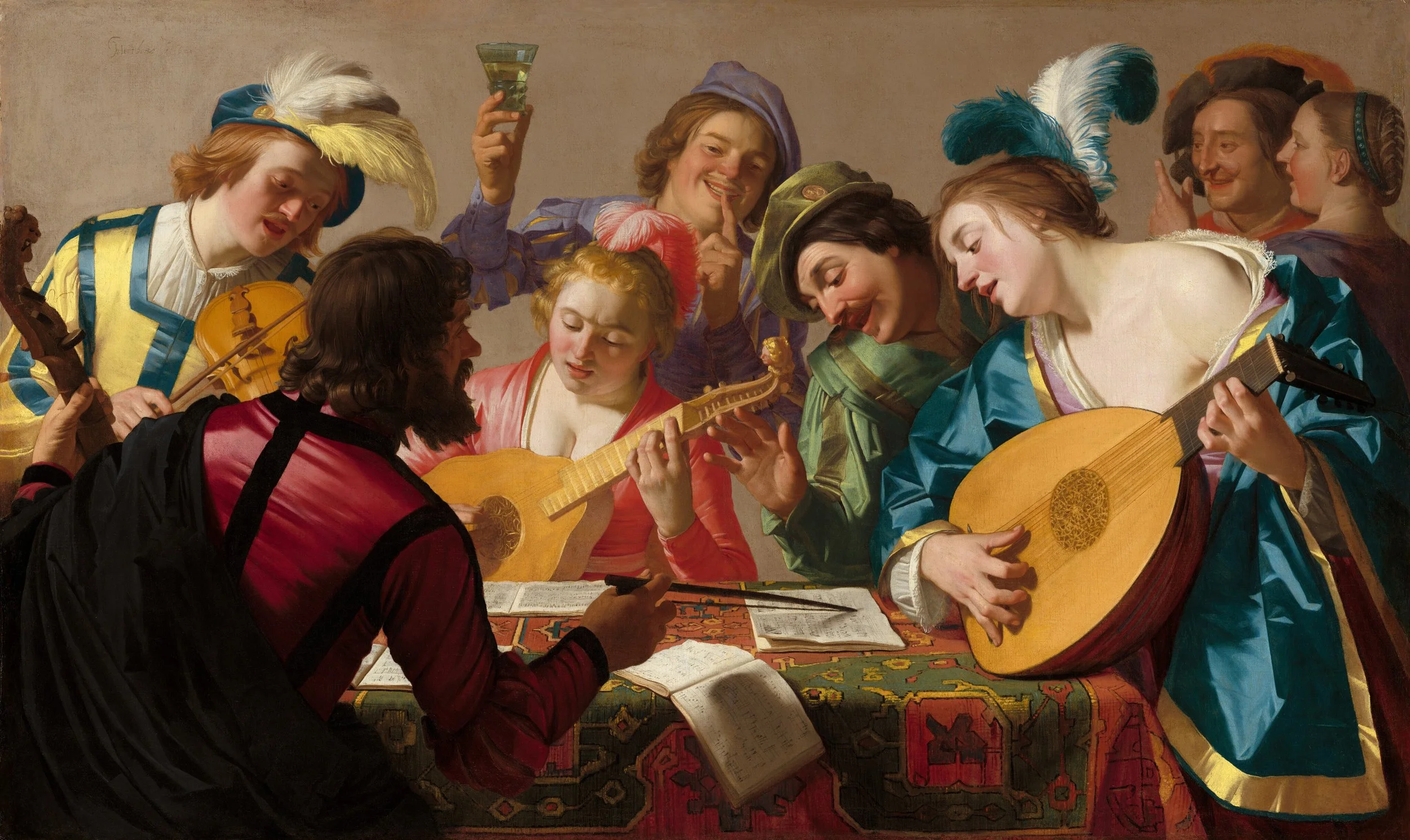 The Concert, Gerrit van Honthorst, National Gallery of Art