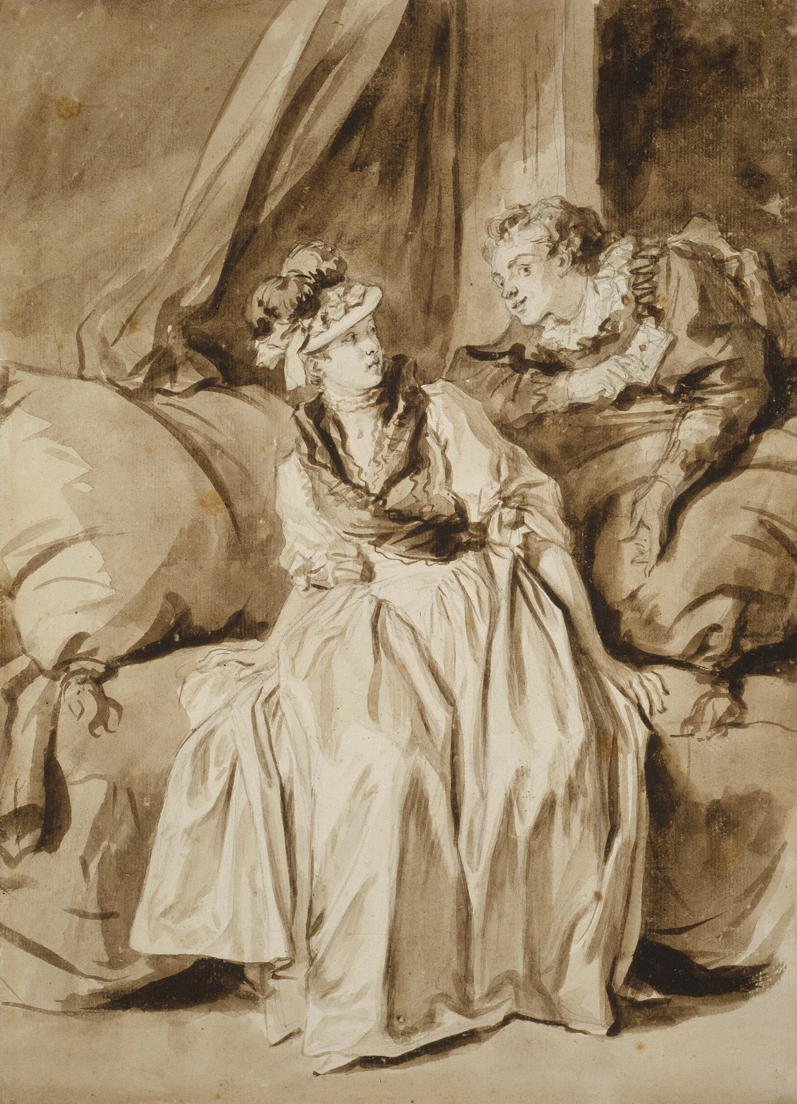 The Letter, or The Spanish Conversation, Jean-Honoré Fragonard, The Art Institute of Chicago