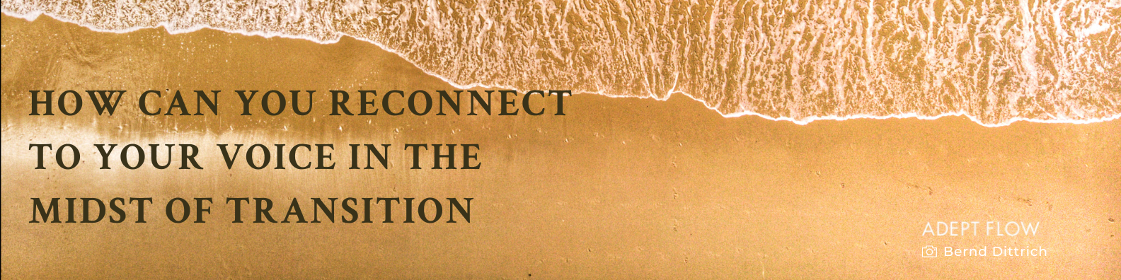 How Can You Reconnect to Your Voice in the Midst of Transition