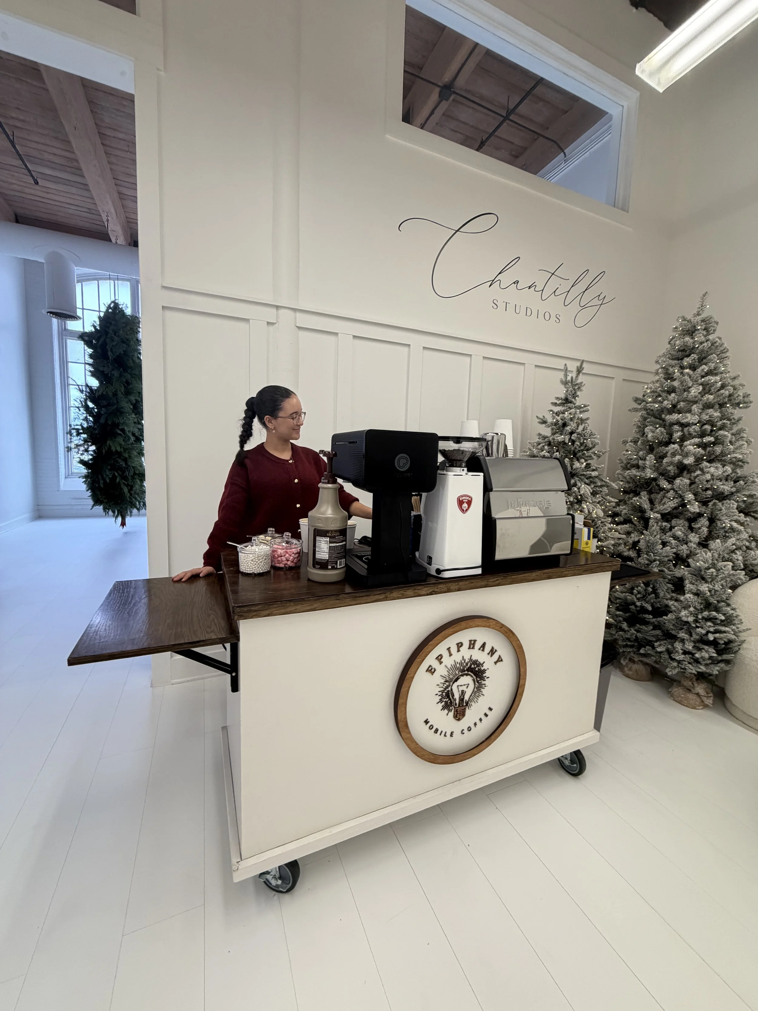 Mobile coffee cart and espresso bar, coffee catering in Boston Massachusetts 