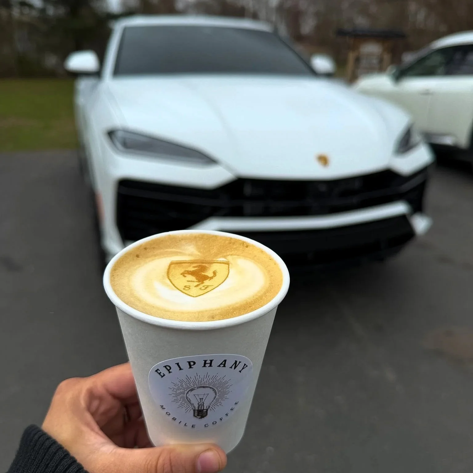Coffee Cart at Luxury Car Show Massachusetts