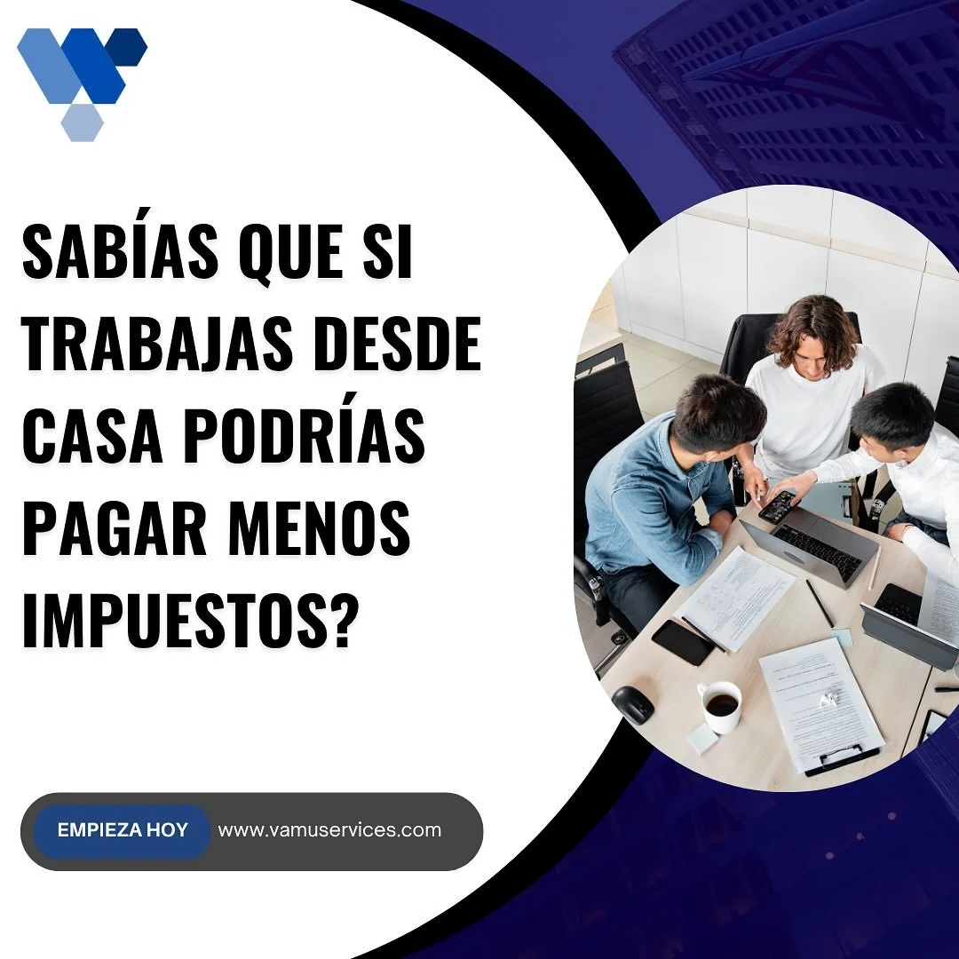 🏠✨ Si trabajas desde casa, &iexcl;esta informaci&oacute;n puede hacerte ahorrar cientos o incluso miles de d&oacute;lares al a&ntilde;o!

El IRS reconoce que tu home office tambi&eacute;n genera gastos, por eso te permite deducir un porcentaje de tu