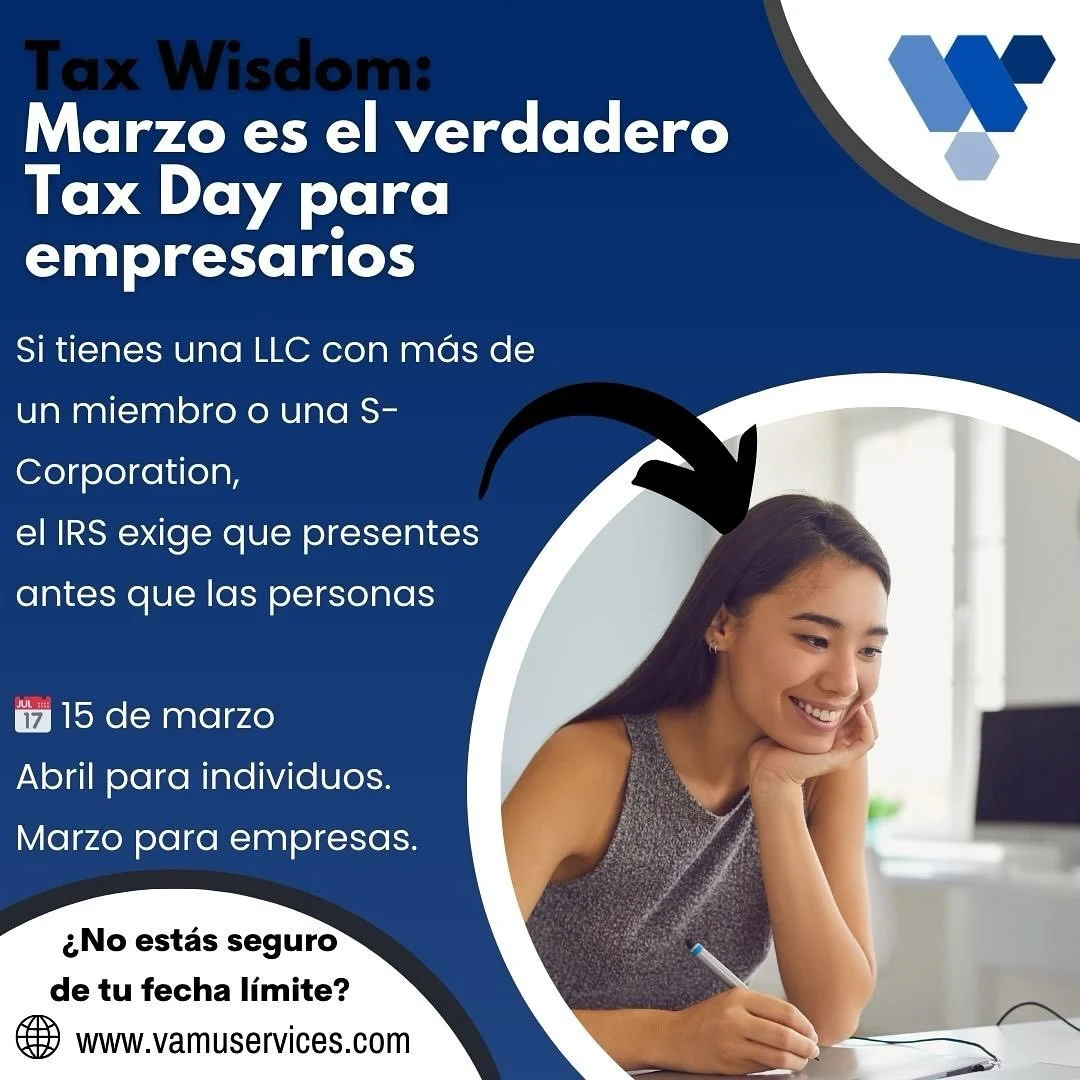 Existe una confusi&oacute;n muy com&uacute;n cada temporada de impuestos:
creer que todas las declaraciones se presentan en abril.

En realidad, el IRS establece fechas distintas seg&uacute;n la estructura del negocio.

Si operas como LLC multi-membe