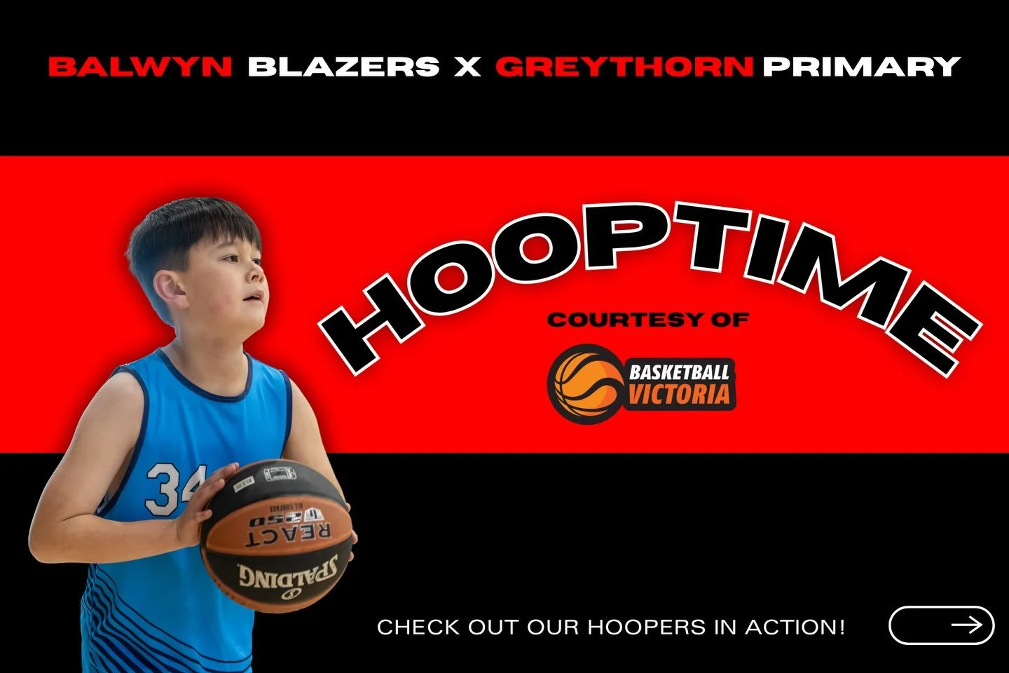 Our Blazers coaches were fundamental in Greythorn Primary School&rsquo;s participation at Hoop Time yesterday. It was all business coaching the kids at the @basketball_vic  Hoop time competition😎 

We would love to be involved and make a difference 