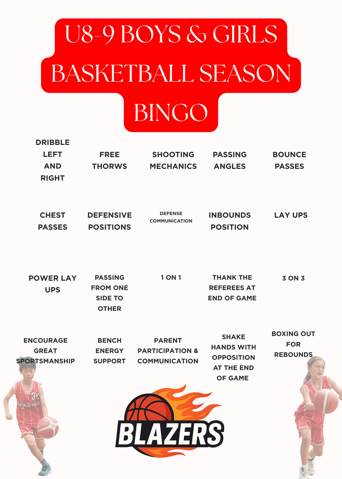 Development Bingo
